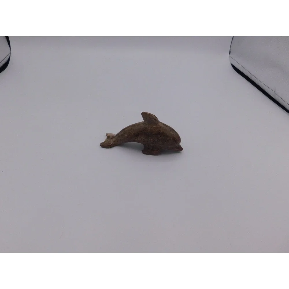Cozumel Mexico Stone Carved dolphin figurine 4